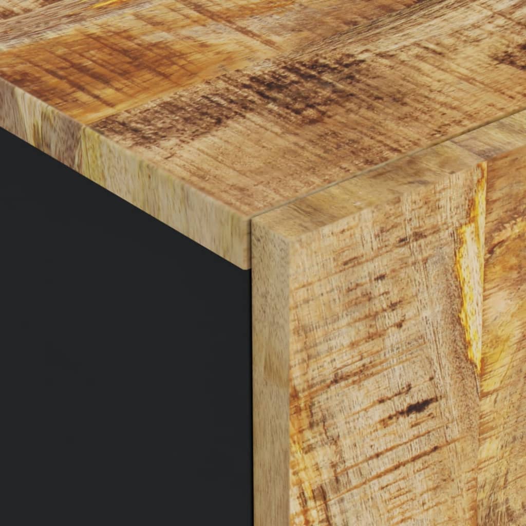 vidaXL Wastafelkast 60x38,5x46 cm bewerkt hout zwart eikenkleurig