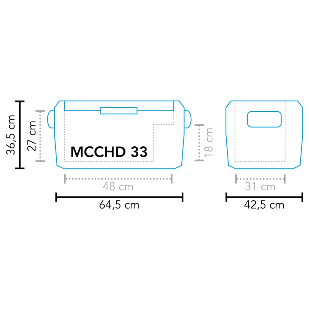 Mestic Koelbox compressor MCCHD-33 31 L zwart