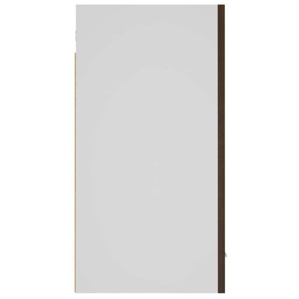 vidaXL Wandkast hangend 60x31x60 cm bewerkt hout bruin eikenkleur