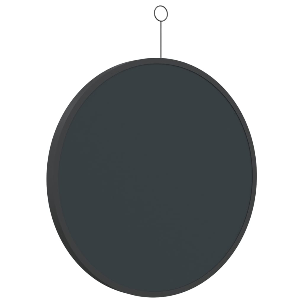 vidaXL Hangspiegel met haak 50 cm zwart