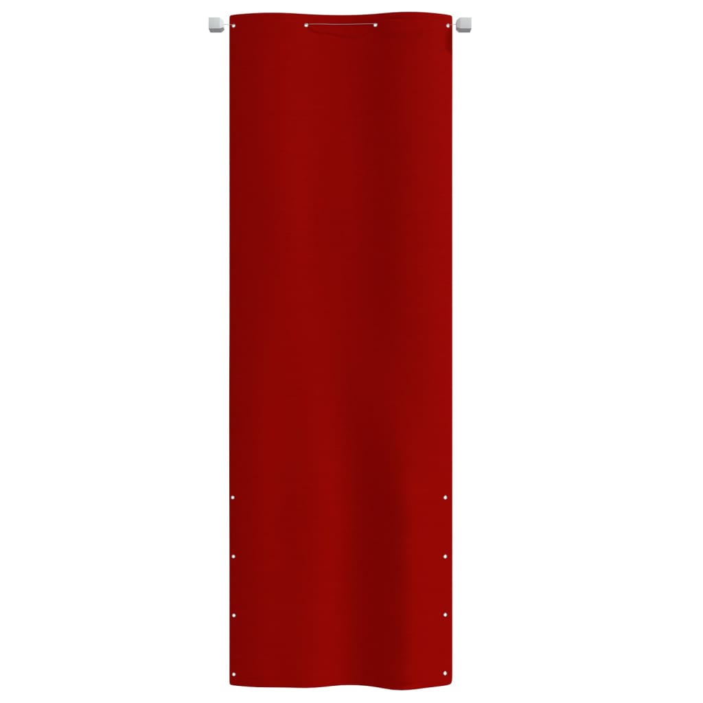 vidaXL Balkonscherm 80x240 cm oxford stof rood