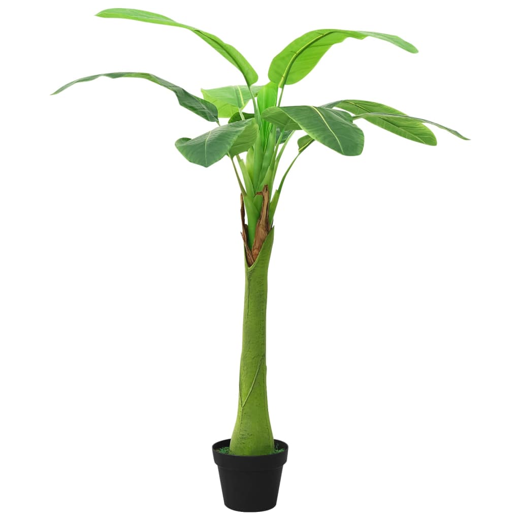 vidaXL Kunstboom met pot banaan 140 cm groen