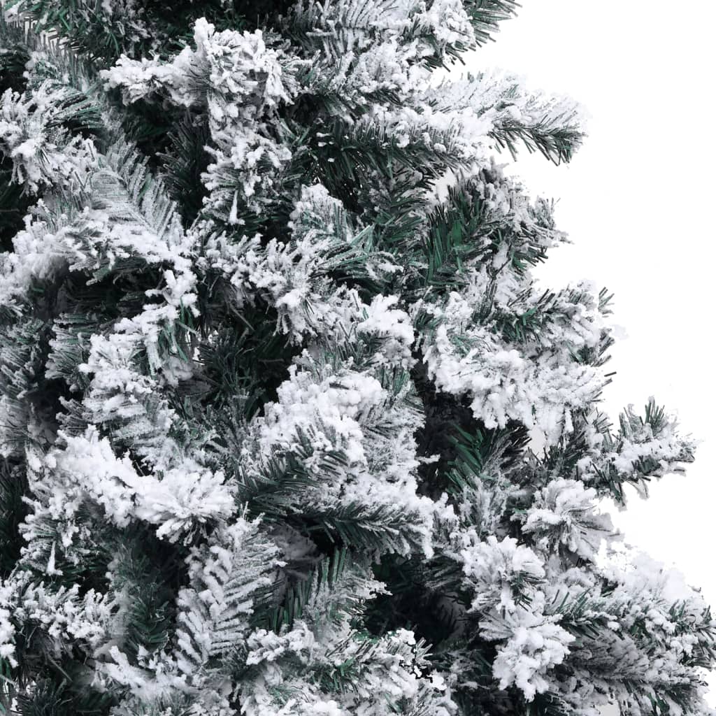 vidaXL Kunstkerstboom met verlichting en sneeuw 120 cm groen