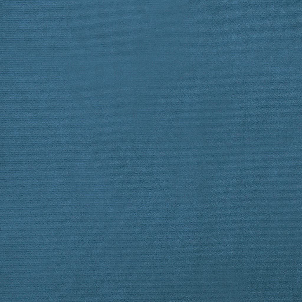 vidaXL Kinderbank met voetensteun 100x50x30 cm fluweel blauw