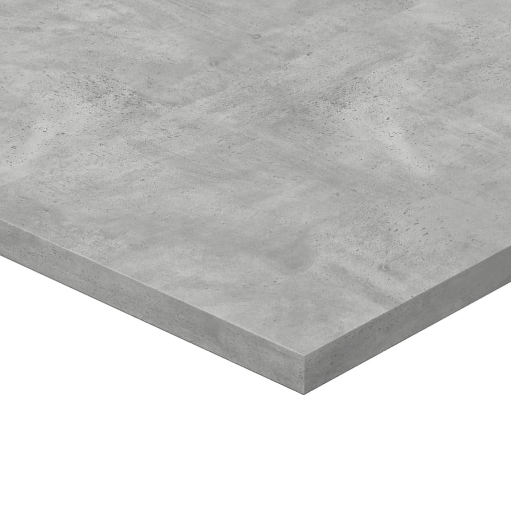 vidaXL Wandschappen 8 st 40x50x1,5 cm spaanplaat betongrijs