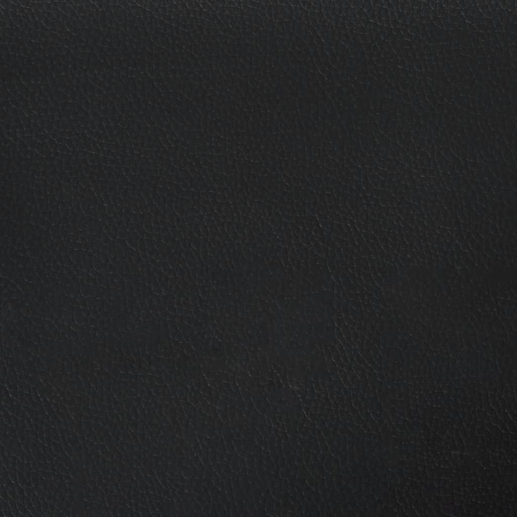 vidaXL Bedframe met hoofdbord kunstleer zwart en wit 140x200 cm