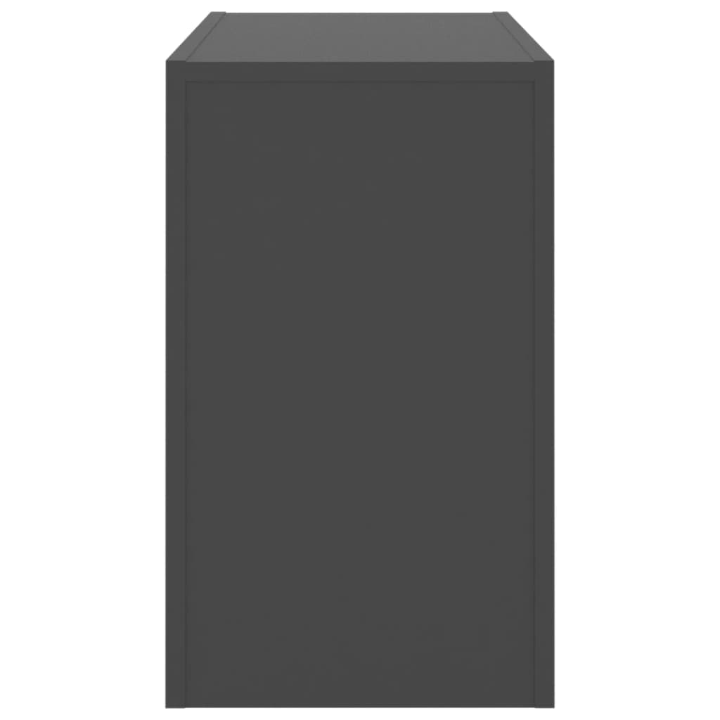 vidaXL 3-delige Salontafelset spaanplaat grijs