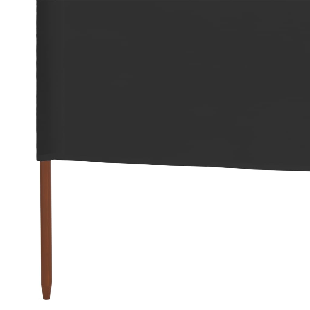 vidaXL Windscherm 3-panelen 400x80 cm stof antraciet