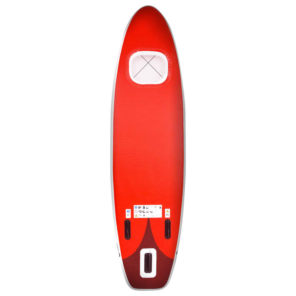vidaXL Stand Up Paddleboardset opblaasbaar 360x81x10 cm rood