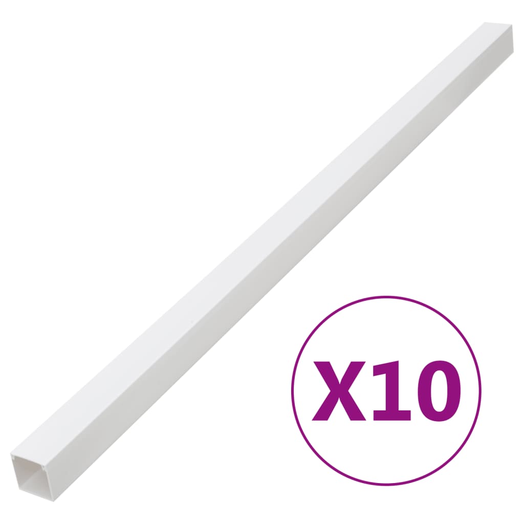 vidaXL Kabelgoot 100x60 mm 10 m PVC