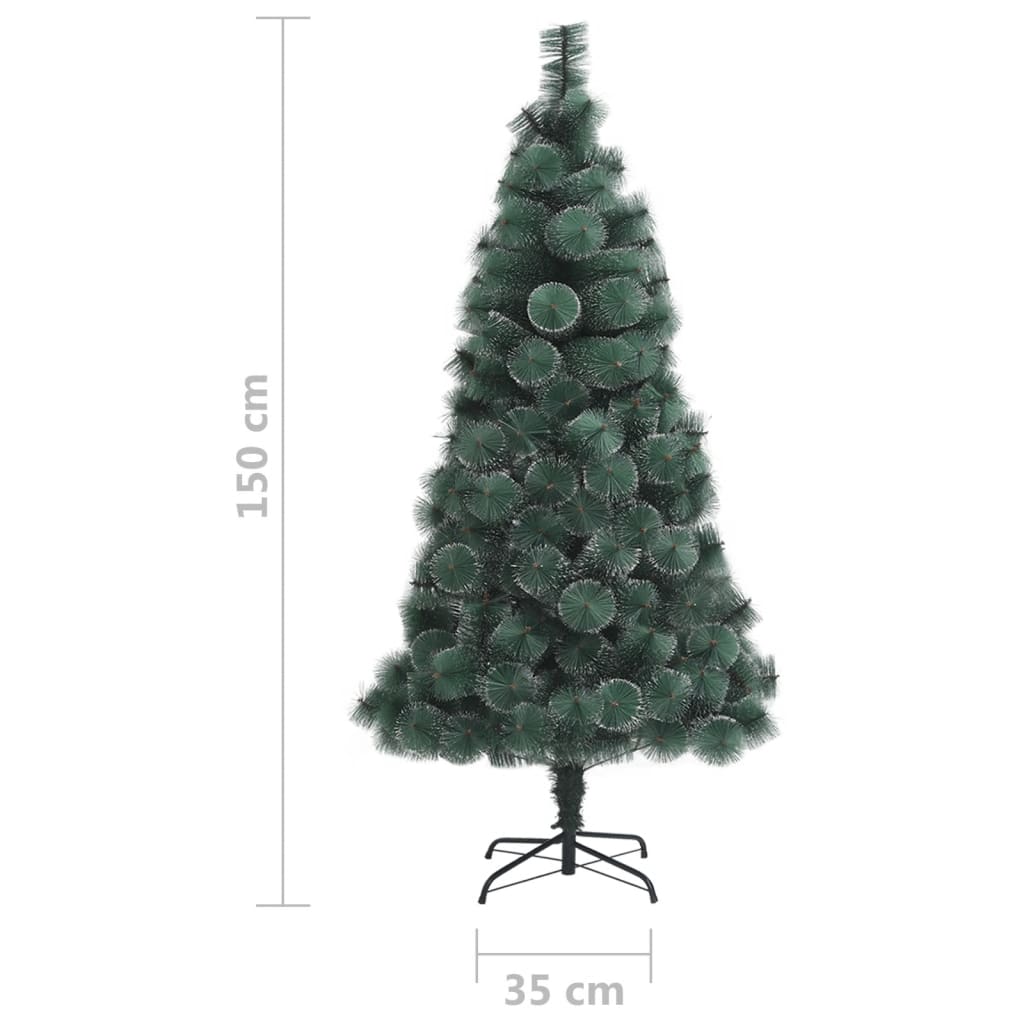 vidaXL Kunstkerstboom met standaard 150 cm PET groen