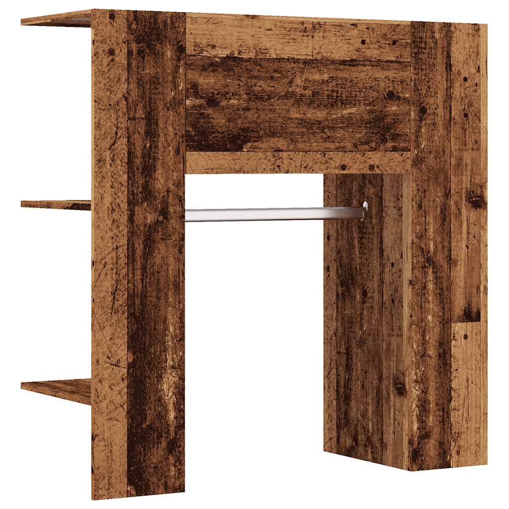 vidaXL Wandtafel 100x39x75 cm bewerkt hout gerookt eikenkleurig, gangtafel, halftafel, zijtafel, gangtafels, haltafels, zijtafels, tafel, tafels