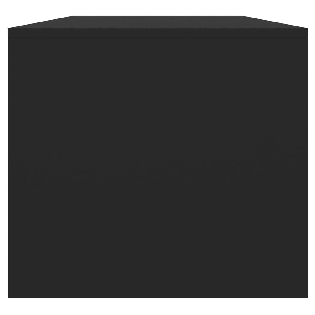 vidaXL Salontafel 102x50x45 cm bewerkt hout zwart