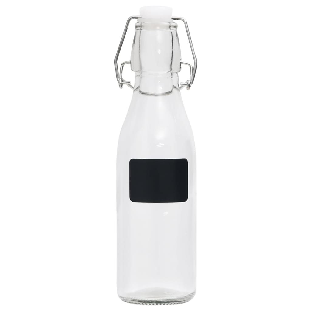 vidaXL Flessen met beugelsluiting 6 st 250ml rond glas