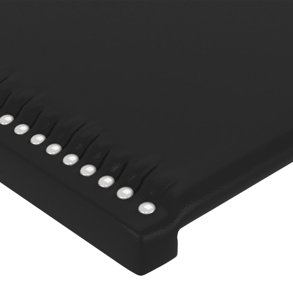 vidaXL Hoofdbord LED 103x16x78/88 cm kunstleer zwart