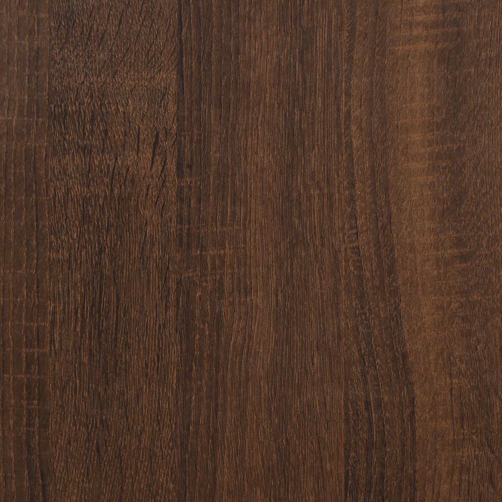 vidaXL Bijzettafel 50x46x50 cm bewerkt hout bruin eikenkleur