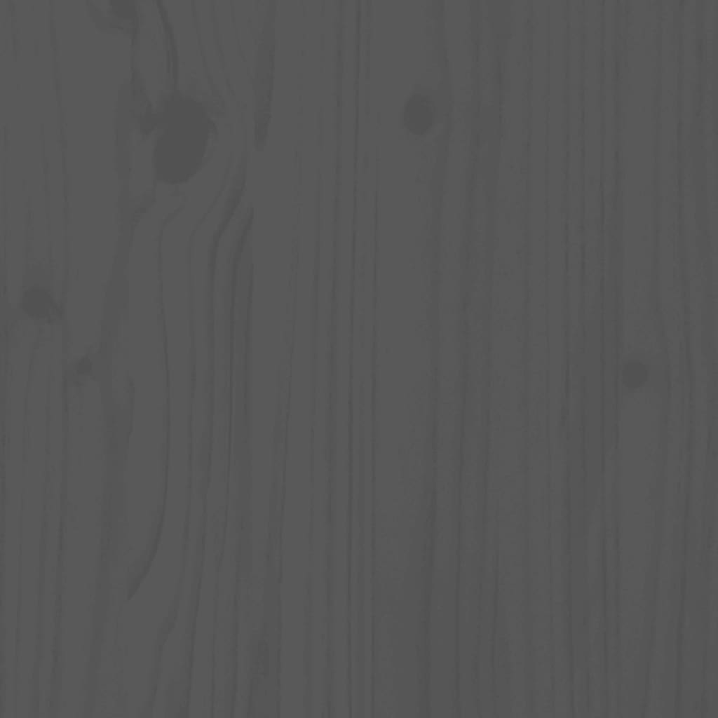 vidaXL Tuintafel 82,5x82,5x76 cm massief grenenhout grijs