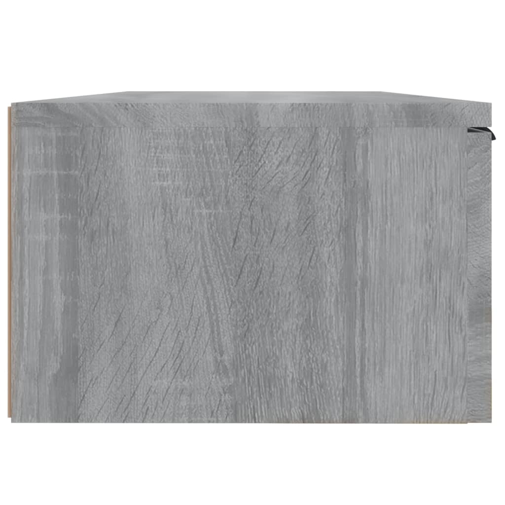 vidaXL Wandkast 68x30x20 cm bewerkt hout grijs sonoma eikenkleurig