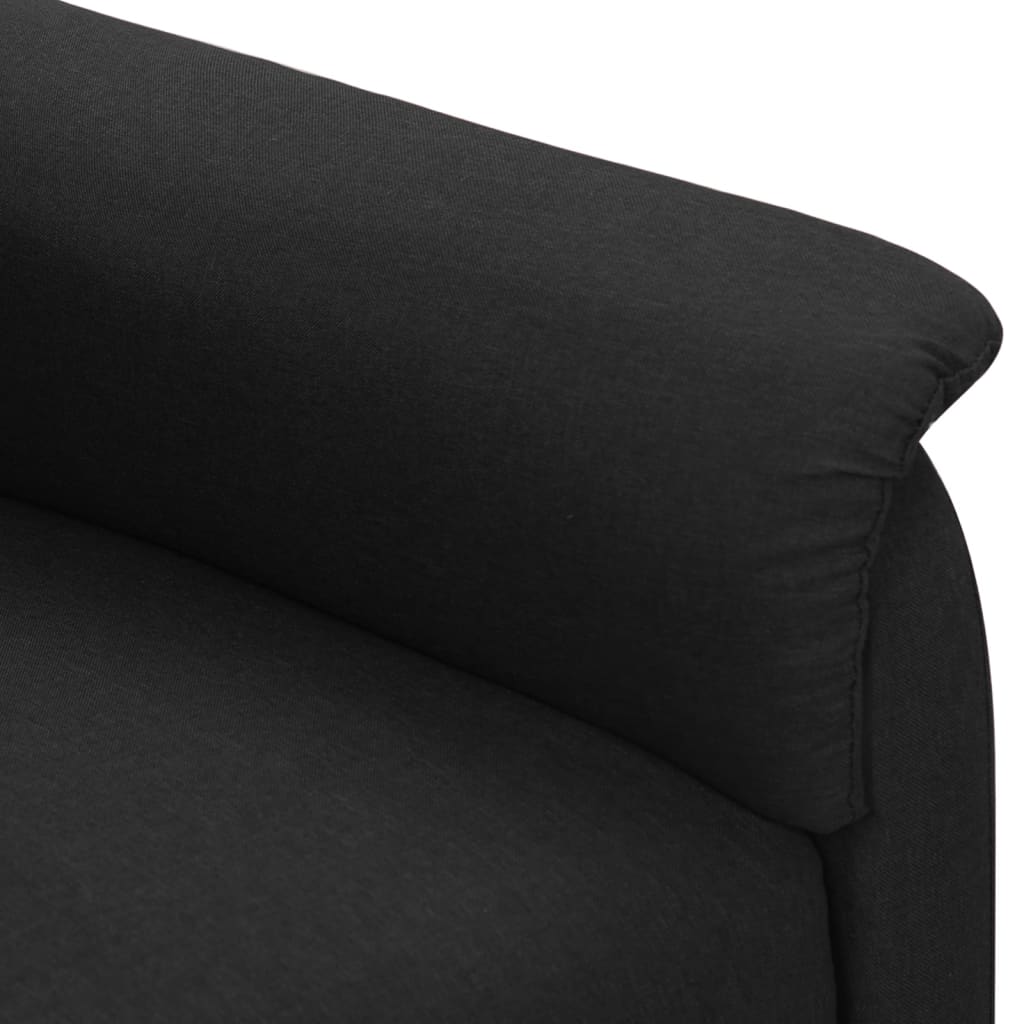 vidaXL Massagestoel stof zwart