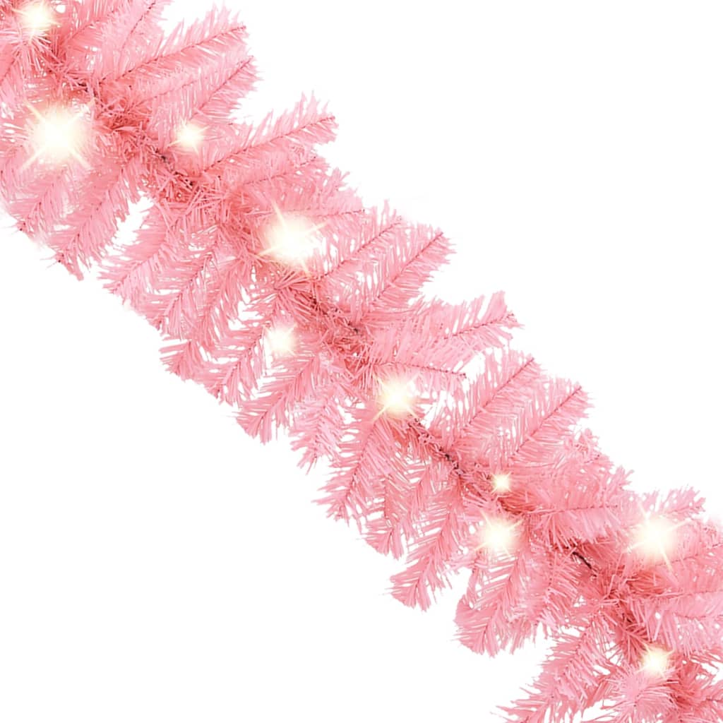 vidaXL Kerstslinger met LED-lampjes 5 m roze