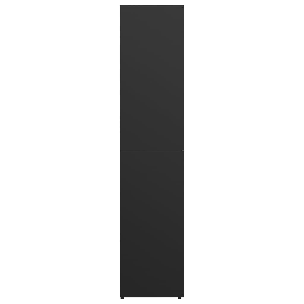 vidaXL Schoenenkast 80x39x178 cm spaanplaat zwart