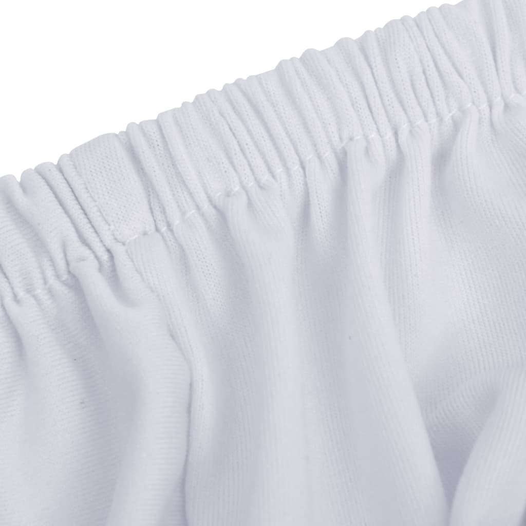 vidaXL Tweezitsbankhoes stretch polyester jersey wit