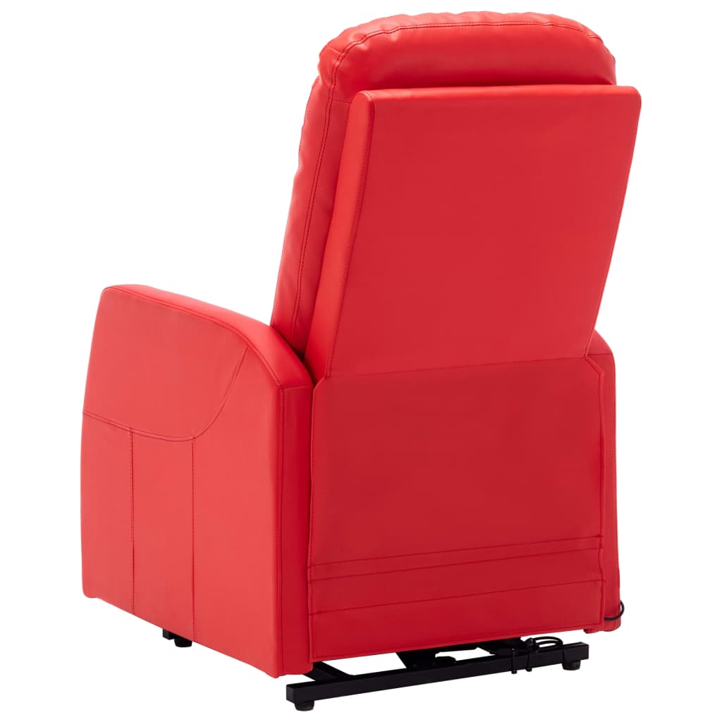 vidaXL Sta-op-stoel kunstleer rood