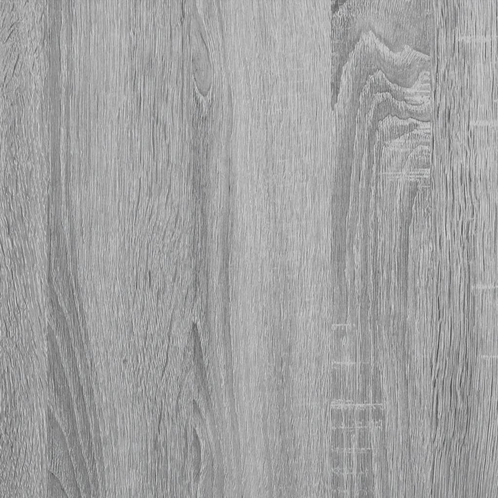 vidaXL Salontafel 100x50x45 cm bewerkt hout en metaal grijs sonoma