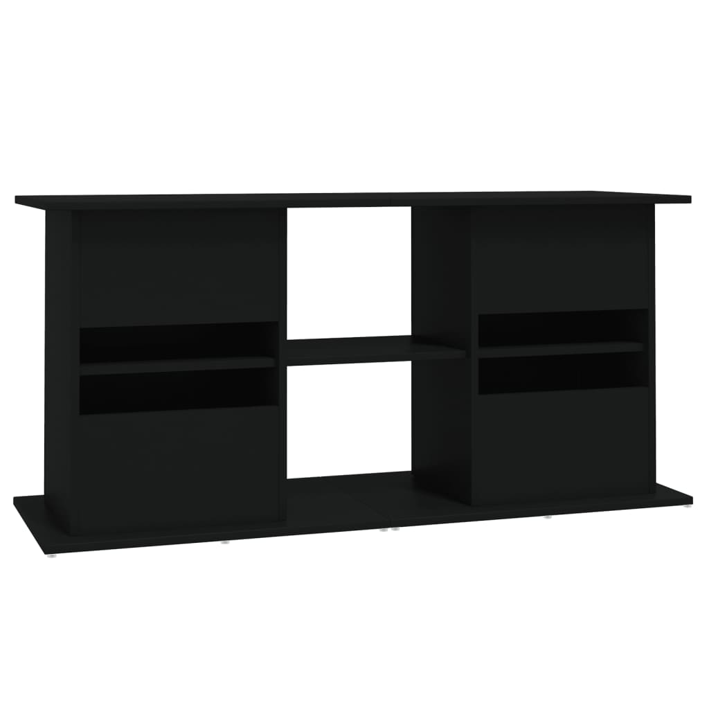 vidaXL Aquariumstandaard 121x41x58 cm bewerkt hout zwart