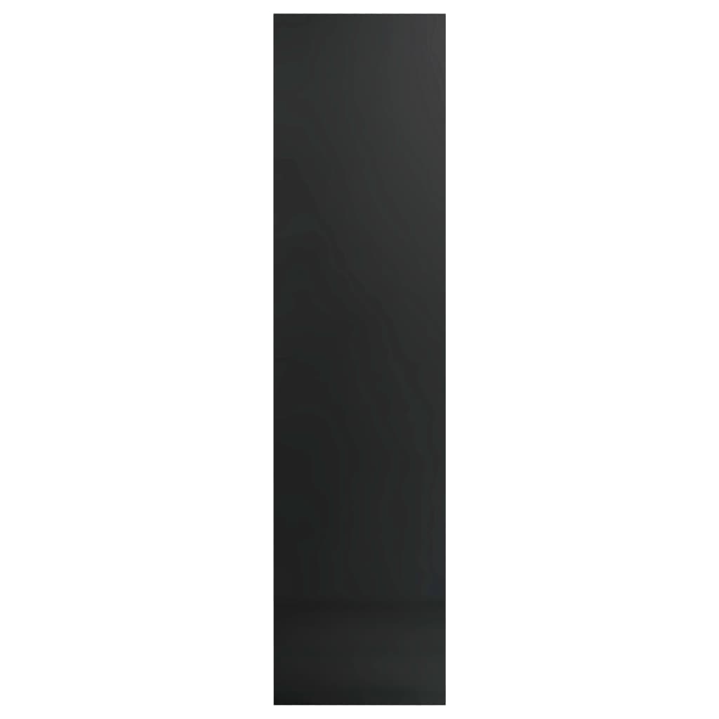 vidaXL Kledingkast 50x50x200 cm bewerkt hout hoogglans zwart