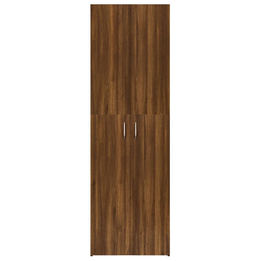 vidaXL Kantoorkast 60x32x190 cm bewerkt hout bruineikenkleurig