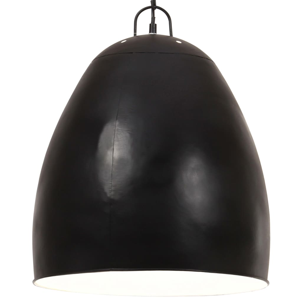 vidaXL Hanglamp industrieel rond 25 W E27 42 cm zwart