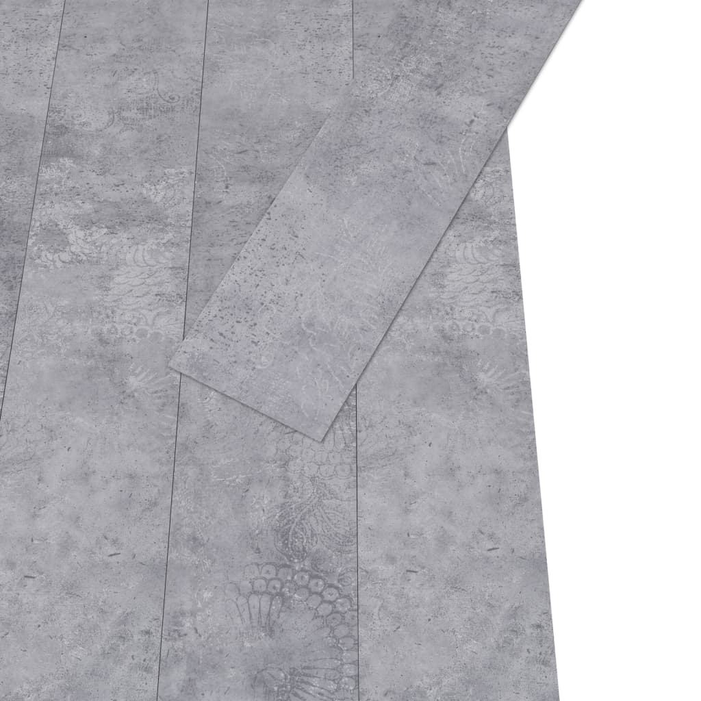 vidaXL Vloerplanken zelfklevend 5,02 m² 2 mm PVC cementgrijs