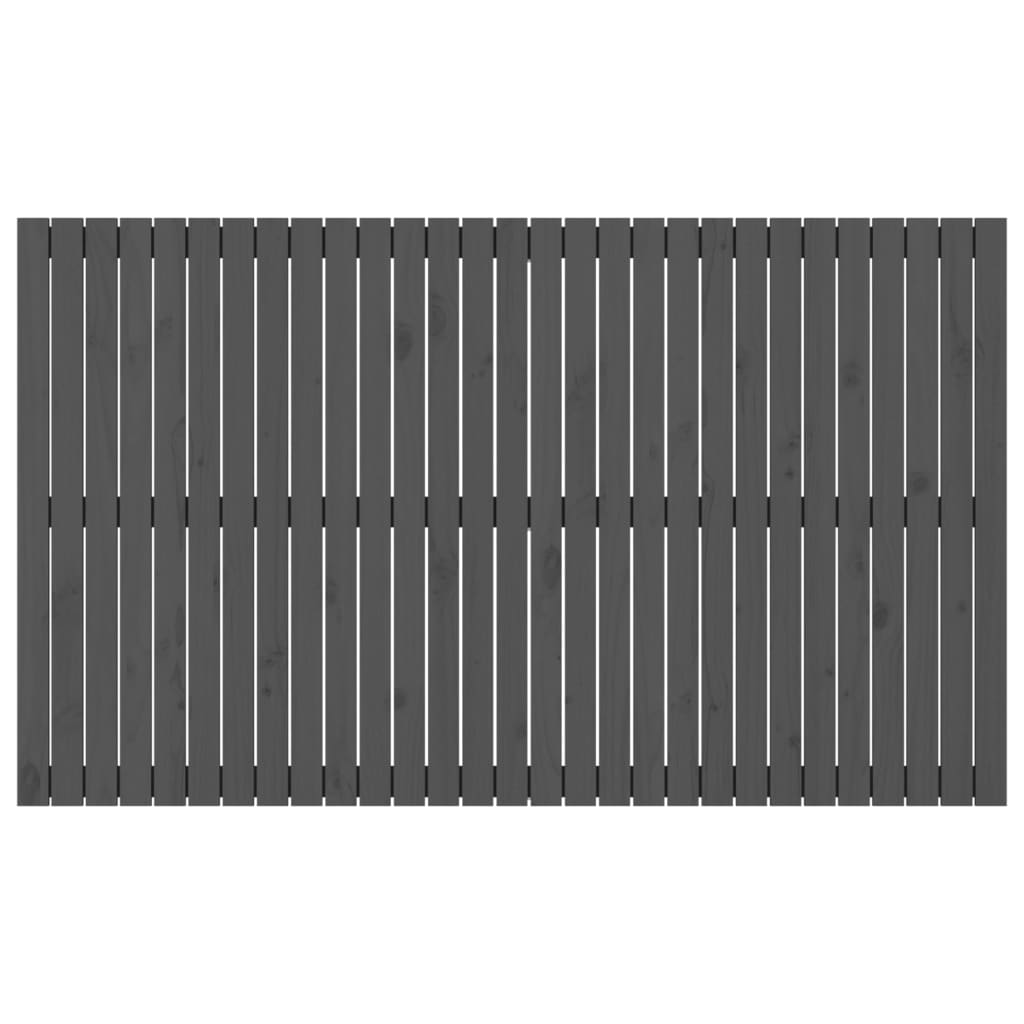 vidaXL Wandhoofdbord 185x3x110 cm massief grenenhout grijs