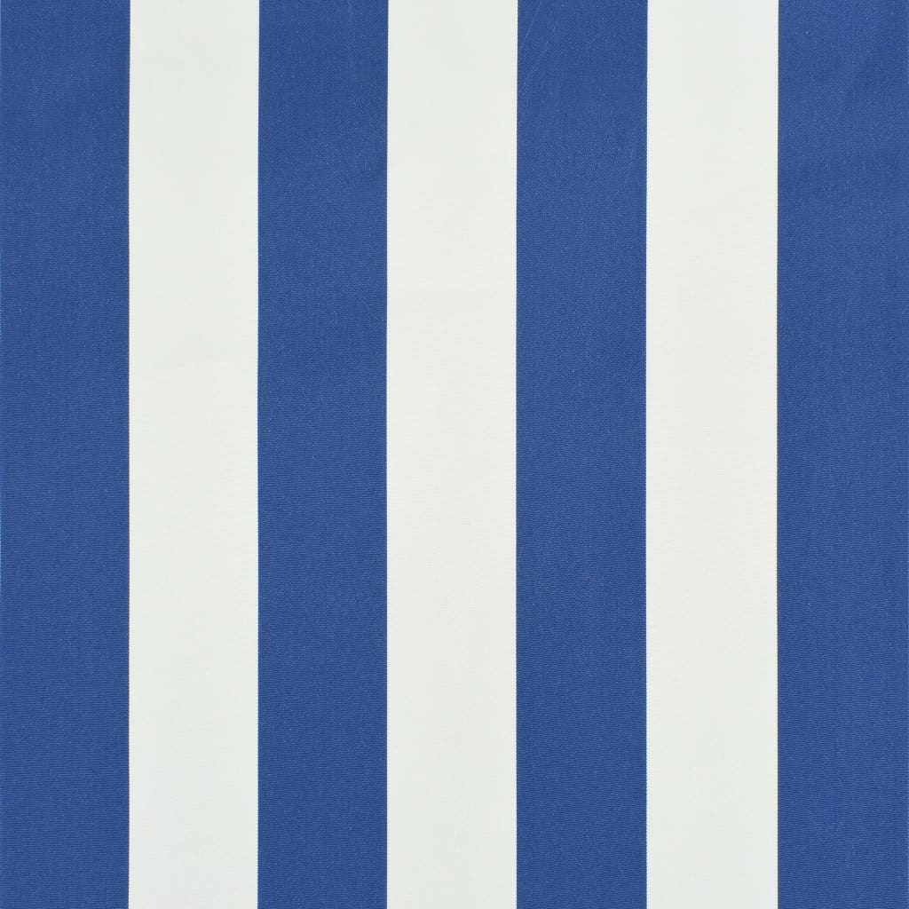 vidaXL Luifel uittrekbaar 400x150 cm blauw en wit