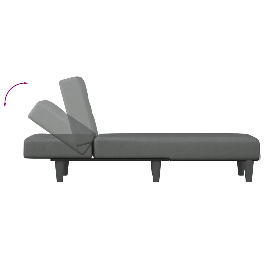 Sdraio Imbottita VidaXL Chaise Longue - Gambe In Acciaio, Rivestimento Similpelle Marrone, Con Massaggio E Riscaldamento