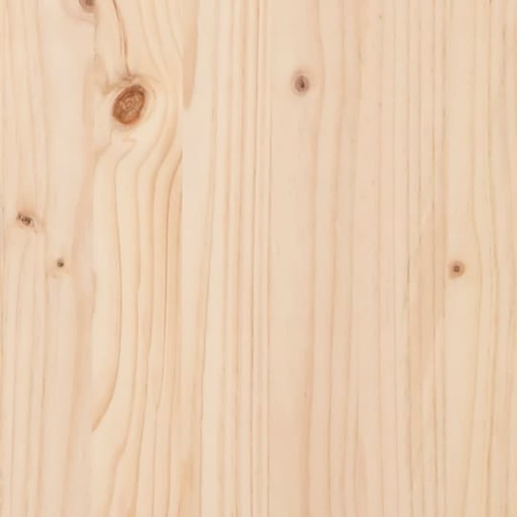 vidaXL Plantenbak met schap 54x34,5x81 cm massief grenenhout