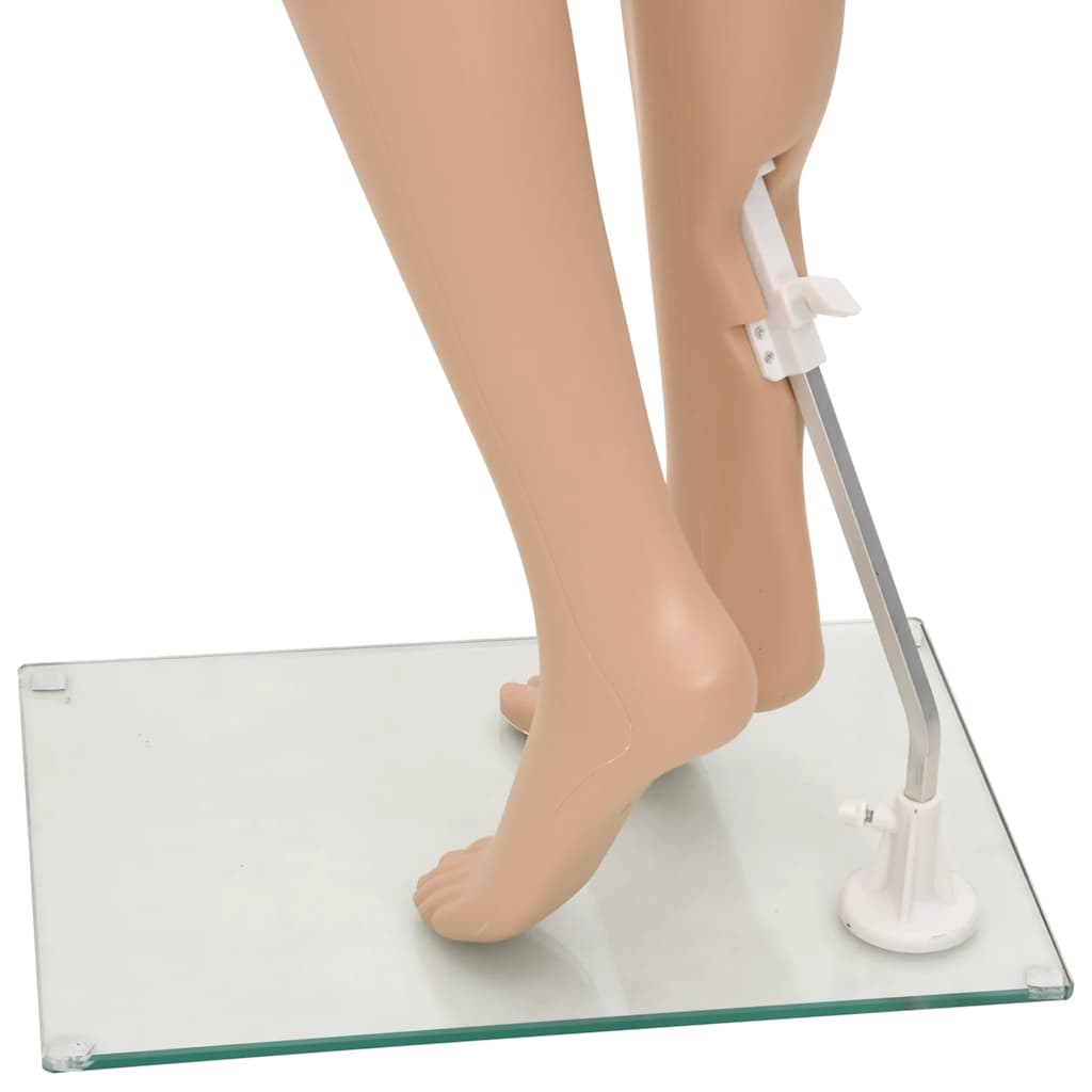 Paspop display etalage hoofd/mannequin - 2x - 30 cm - piepschuim - wit - voor hoeden/pruiken