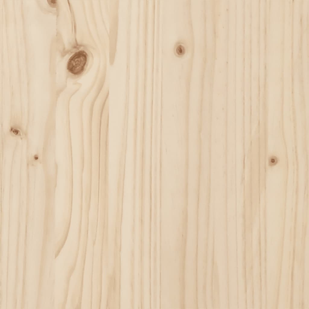 vidaXL Bedframe met hoofdbord massief grenenhout 135x190 cm