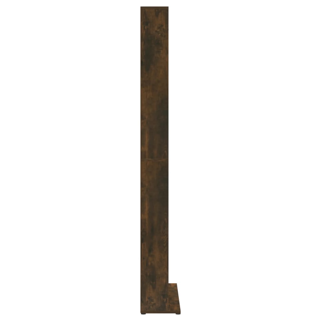 vidaXL Cd-kast 102x23x177,5 cm bewerkt hout gerookt eikenkleurig