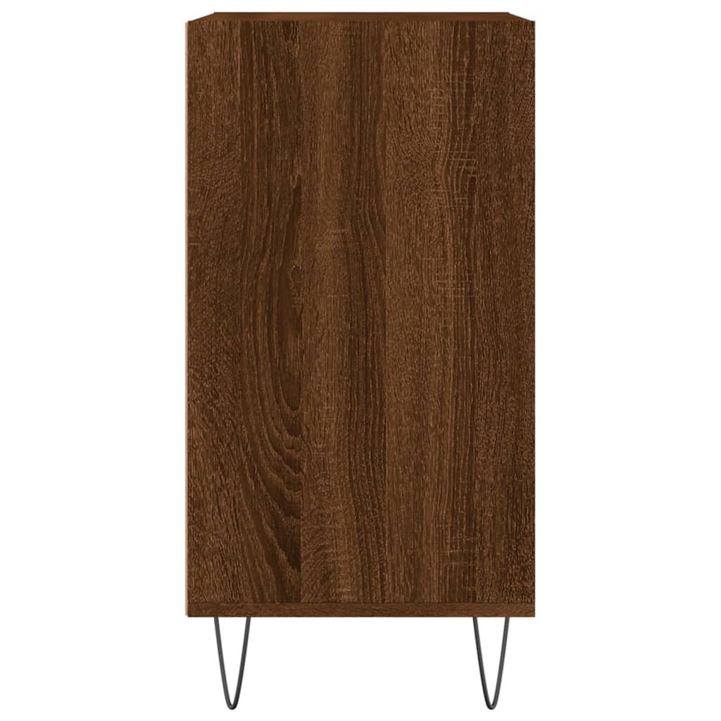 vidaXL Dressoir 57x35x70 cm bewerkt hout bruin eikenkleur