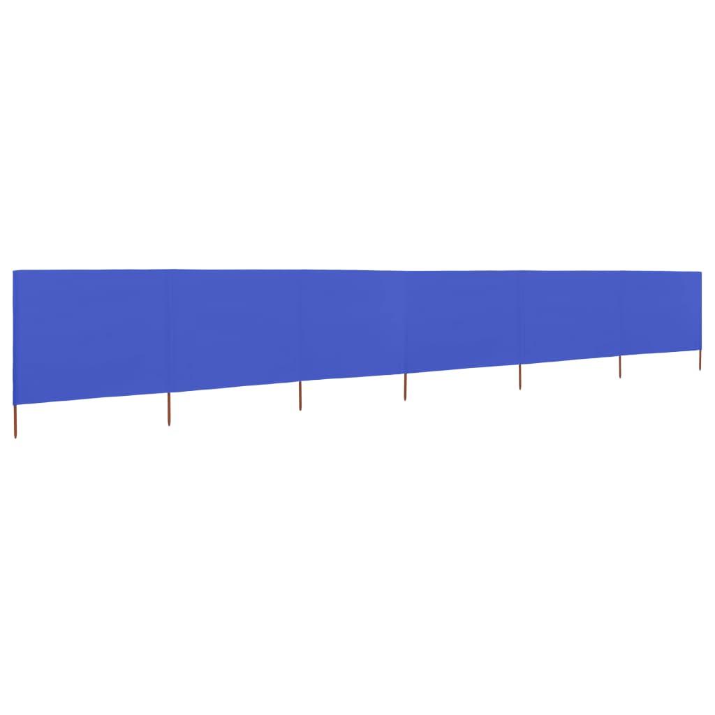 vidaXL Windscherm 6-panelen 800x120 cm stof azuurblauw