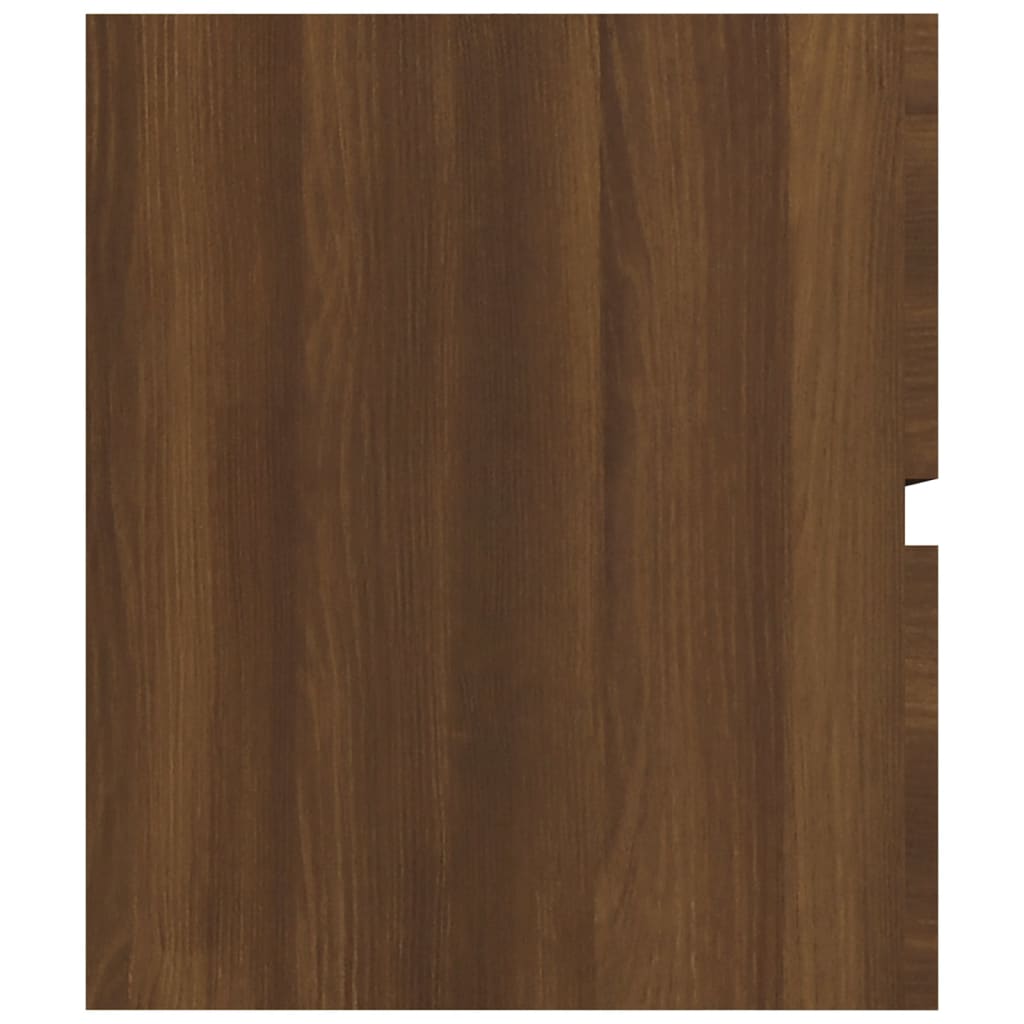vidaXL Wastafelkast 90x38,5x45 cm bewerkt hout bruineikenkleurig