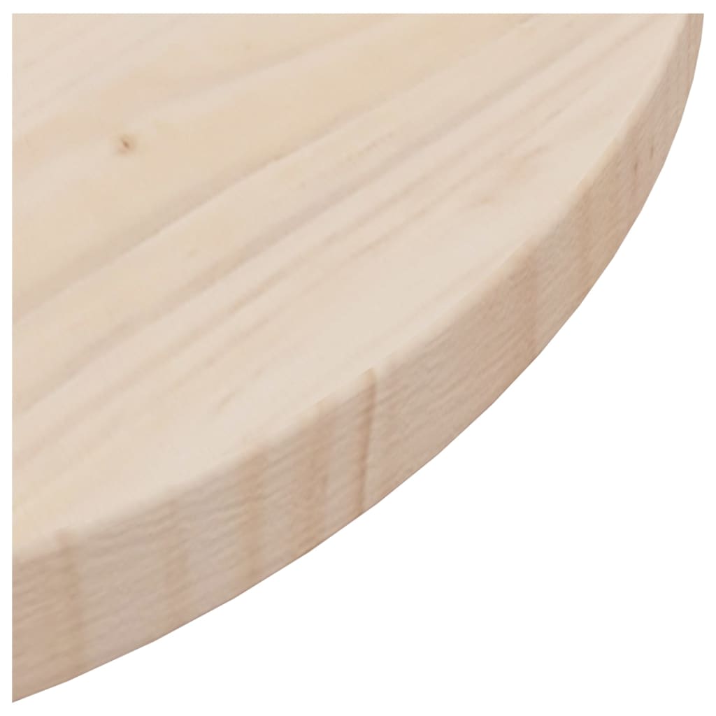 vidaXL Tafelblad Ø40x2,5 cm massief grenenhout