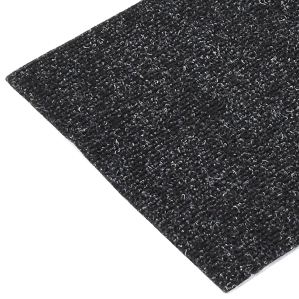 vidaXL 15 st Trapmatten zelfklevend rechthoekig 60x25 cm zwart