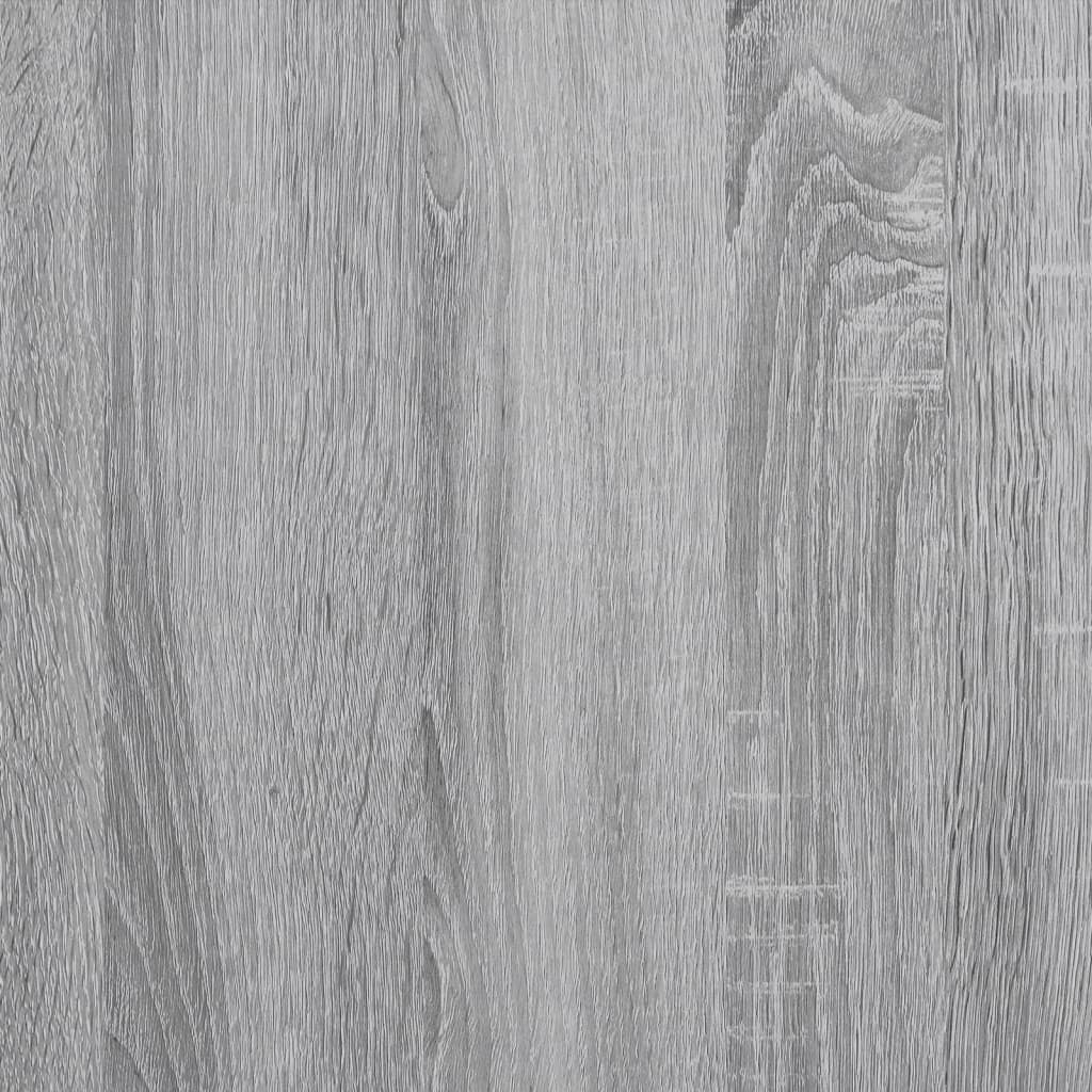 vidaXL 4-delige Badkamermeubelset bewerkt hout grijs sonoma eikenkleur