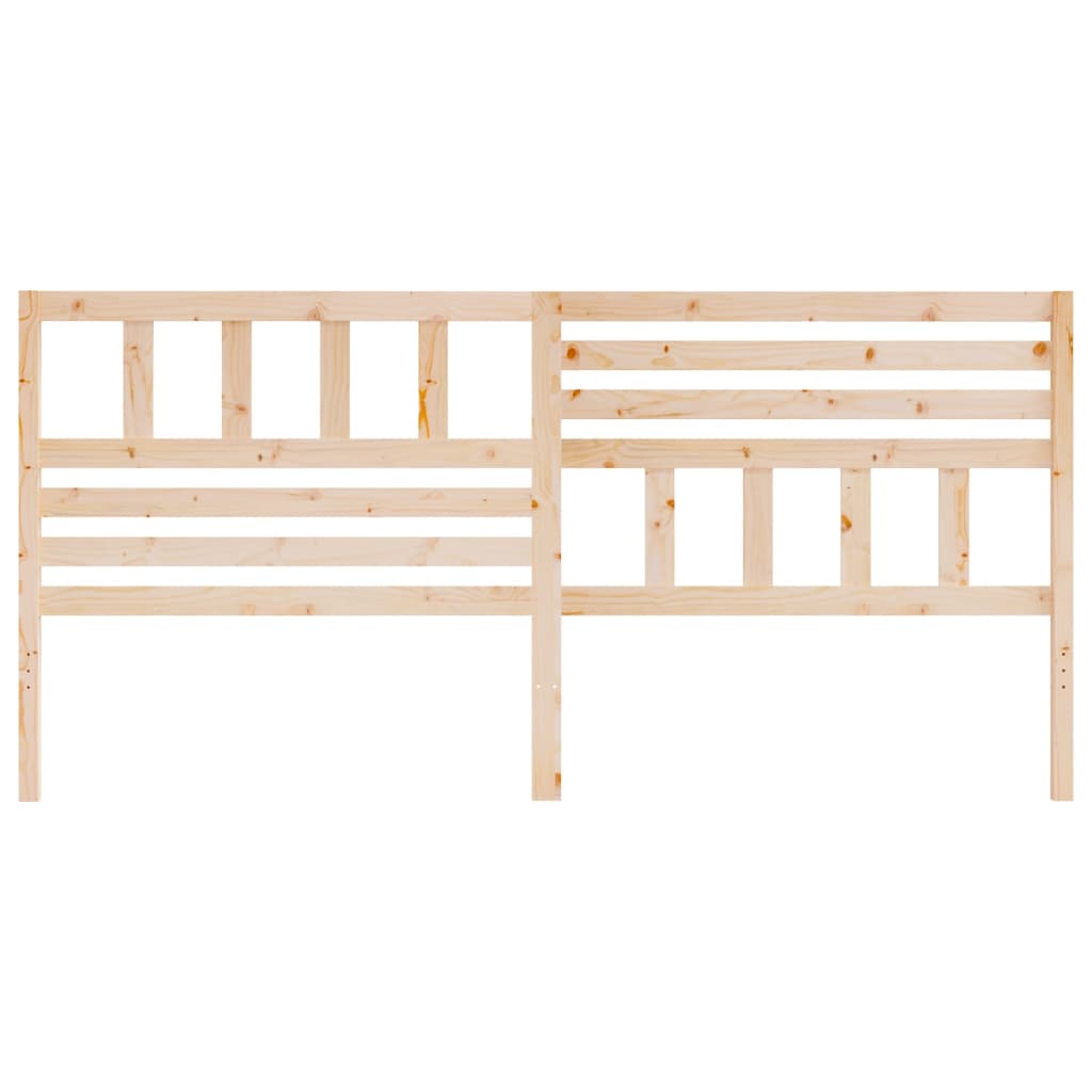vidaXL Hoofdbord 186x4x100 cm massief grenenhout