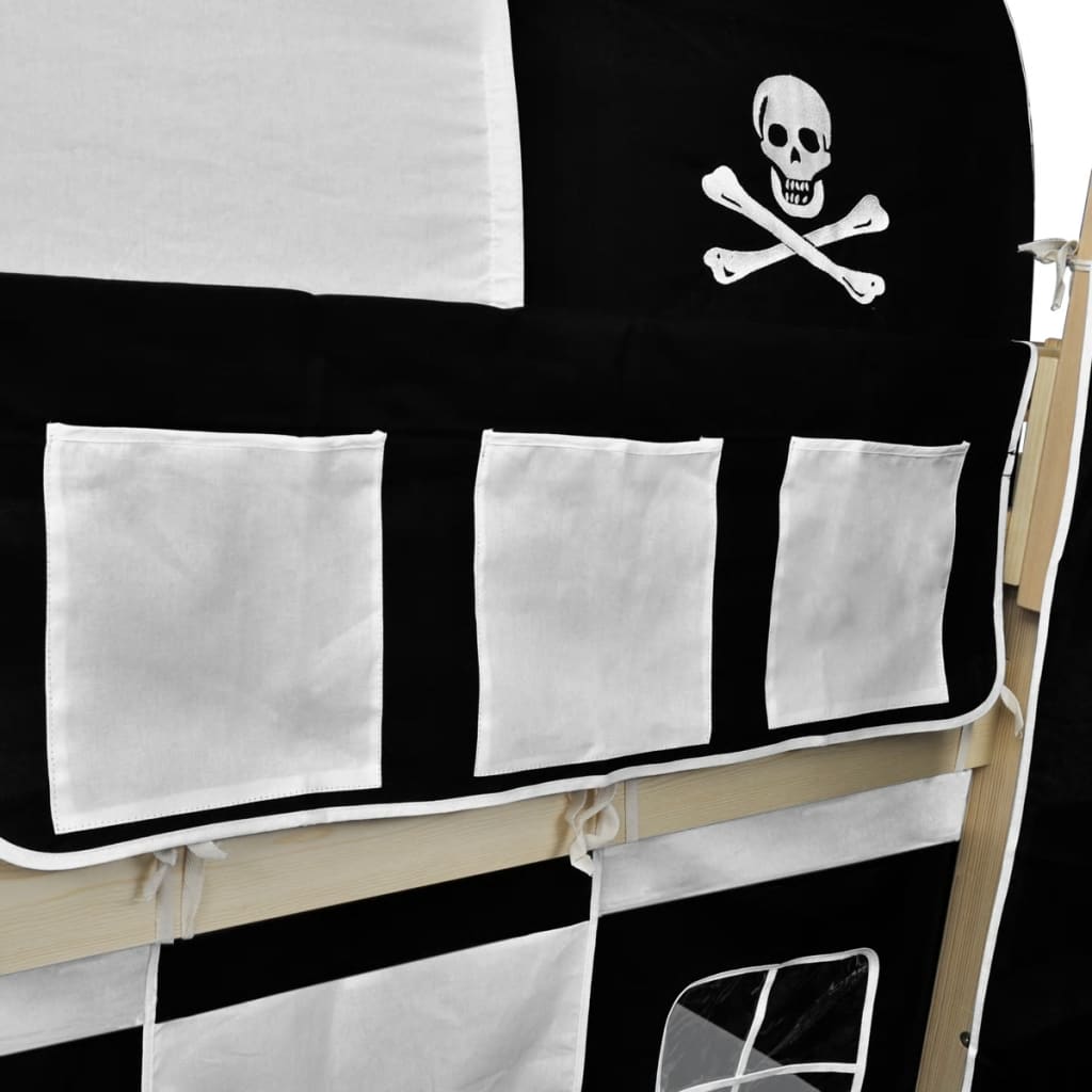 Hoogslaper Piraat met ladder & glijbaan (naturel)