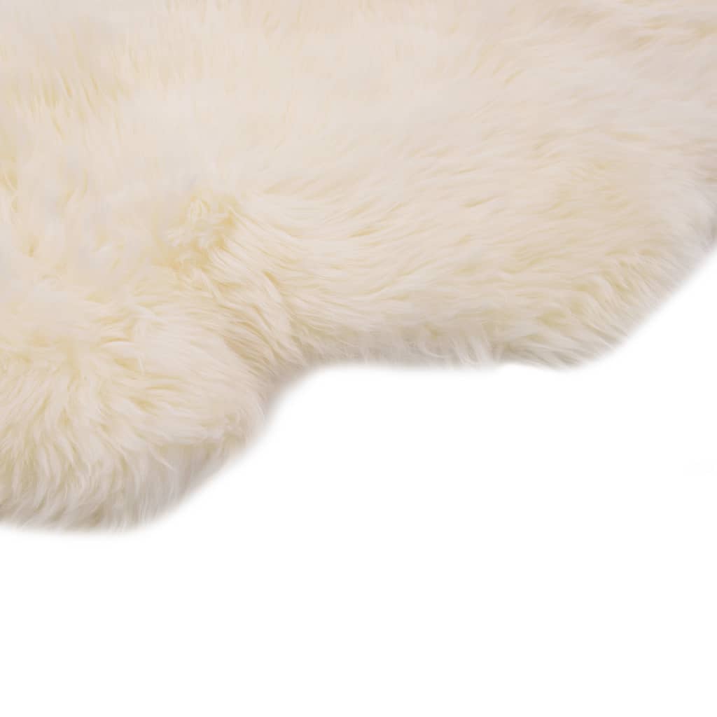 vidaXL Vloerkleed 60x90 cm schapenvacht wit