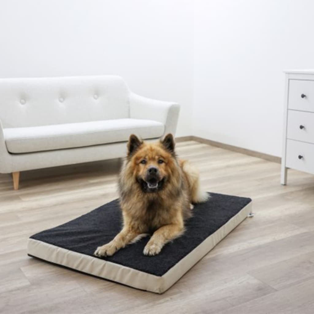 Kerbl Hondenmatras met traagschuim 80x50 cm beige en grijs 80326